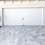 Brand  new house with an empty garage